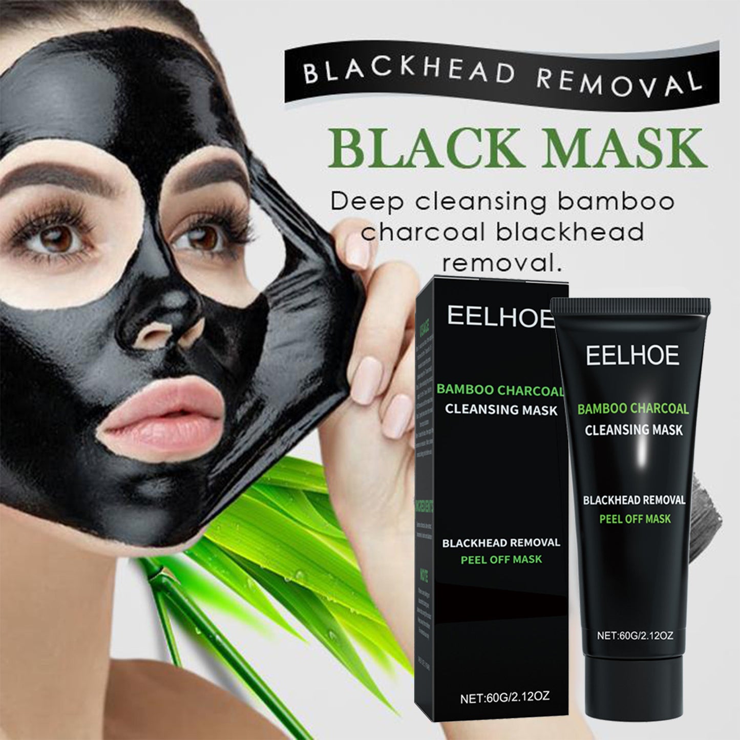 Bamboo Charcoal Blackhead Removal Peel-Off Mask