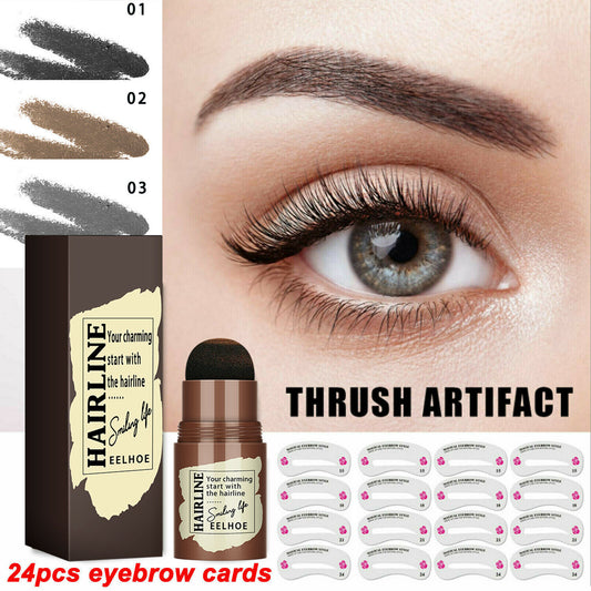 Eyebrow Stamp Stencil Kit, 24 Pc Eyebrow