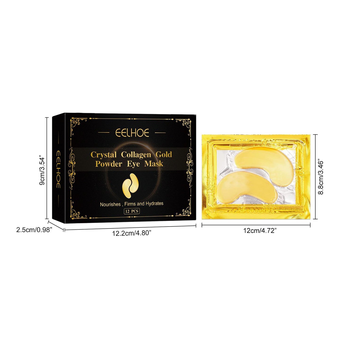 EELHOE Collagen Gold Eye Mask Firming Eye Patches