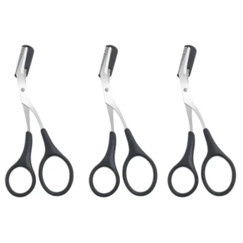 Eyebrow Scissors  with Comb Stainless Steel Makeup Tools Beauty Scissors