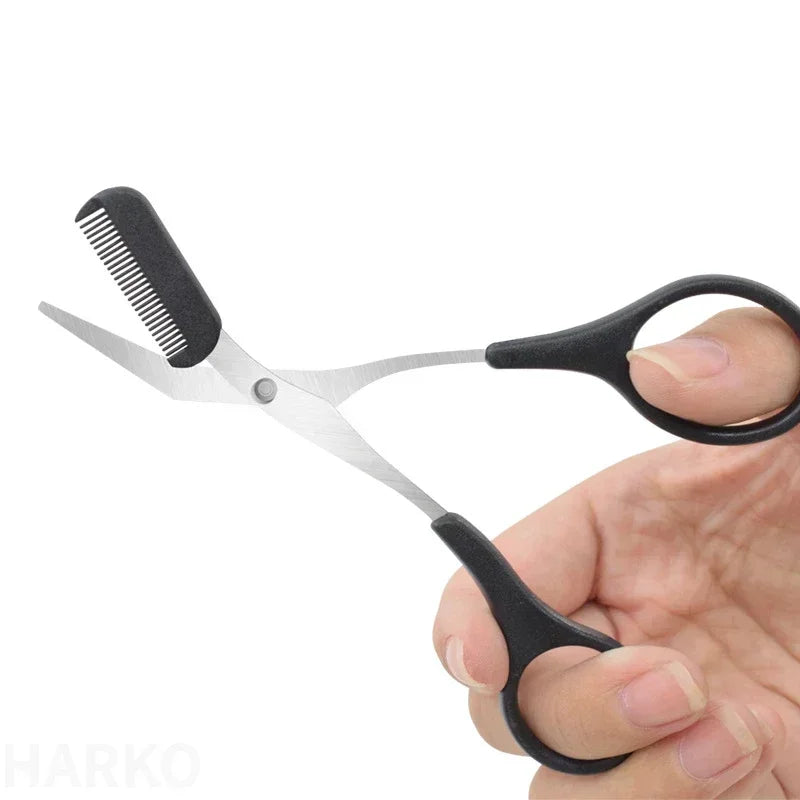 Eyebrow Scissors  with Comb Stainless Steel Makeup Tools Beauty Scissors