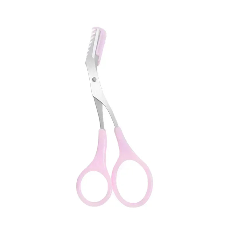 Eyebrow Scissors  with Comb Stainless Steel Makeup Tools Beauty Scissors