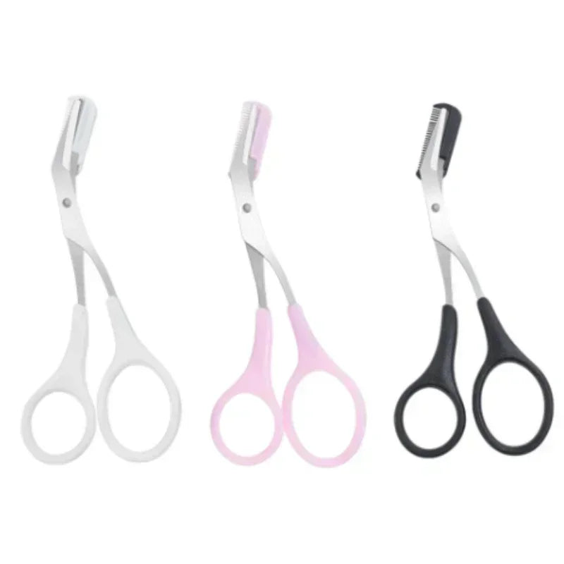 Eyebrow Scissors  with Comb Stainless Steel Makeup Tools Beauty Scissors